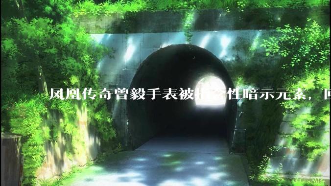 凤凰传奇曾毅手表被指含性暗示元素，回应「以为是劳力士」，如何看待此事？公众是不是有些过度解读了？