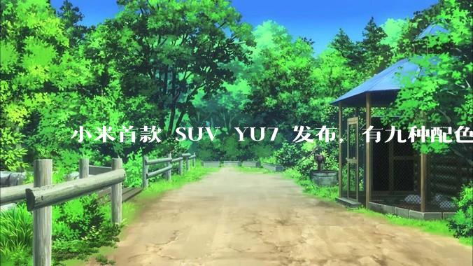 小米首款 SUV YU7 发布，有九种配色，25.35 万元起售，该车市场竞争力如何？你会买吗？