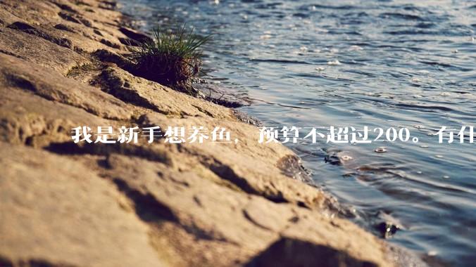 我是新手想养鱼，预算不超过200。有什么好的建议或者禁忌吗。？