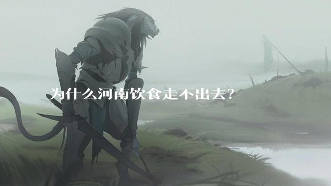 为什么河南饮食走不出去？