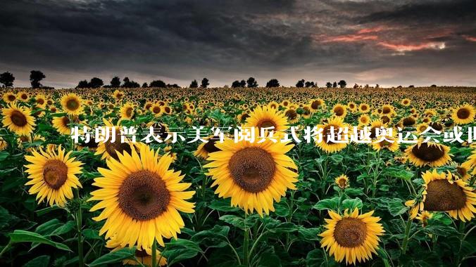 特朗普表示美军阅兵式将超越奥运会或世界杯，这背后的意义和成本如何评估？
