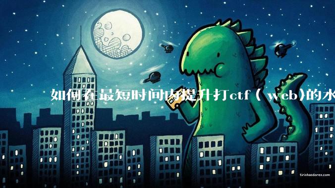如何在最短时间内提升打ctf（web)的水平？