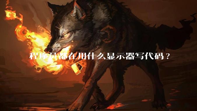 程序员都在用什么显示器写代码?