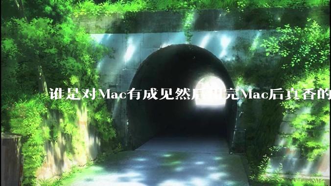谁是对Mac有成见然后用完Mac后真香的？